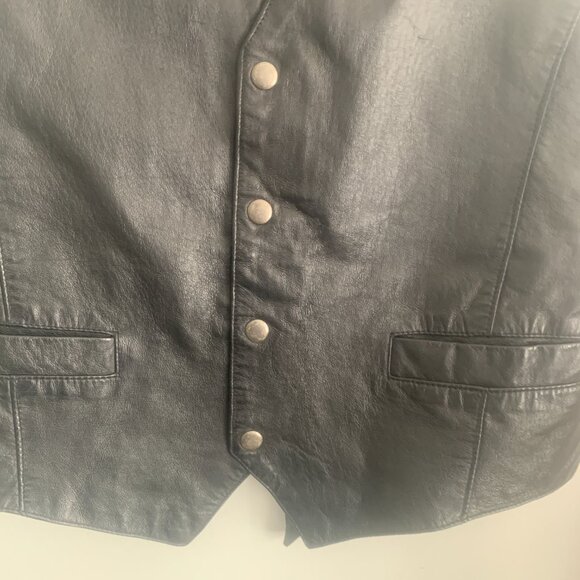 Authentic GFC Jeans Wear Vest Black Size L - Picture 4 of 7